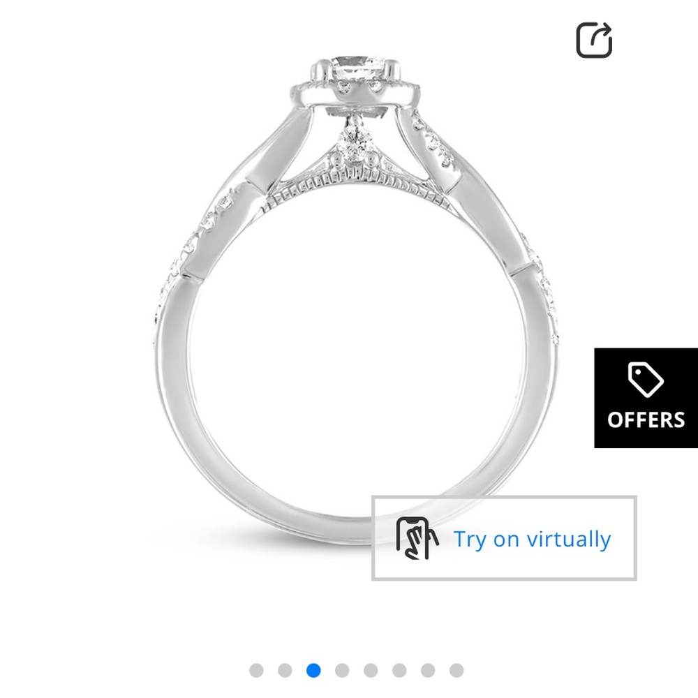 Elegant 14 karat diamond Ring